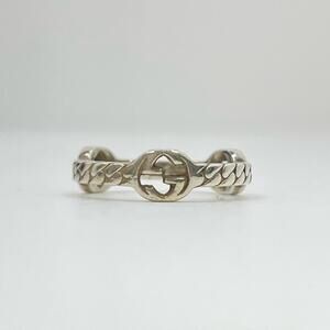 Gucci Ring Chain GG Interlocking Silver